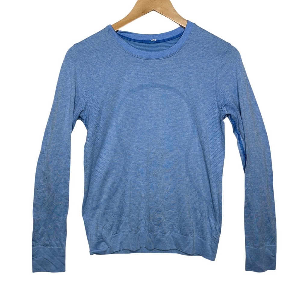 Lululemon Athletica Women's Swiftly Tech Long Sleeve Shirt size X-Small Blue